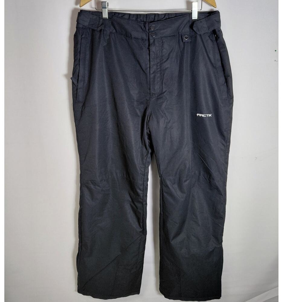 Arctix Men's Black Snow Pants Solid Nylon Relaxed Size XL/TG
